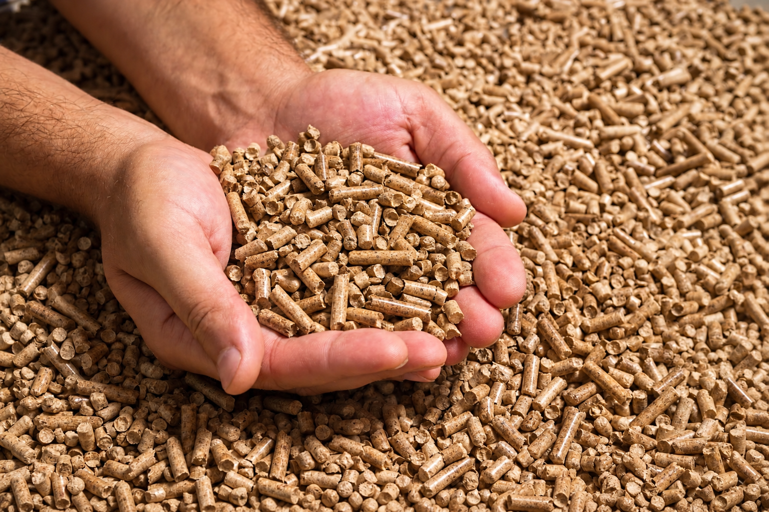 Bruine houtpellets 15kg verpakking EN-Plus-A1